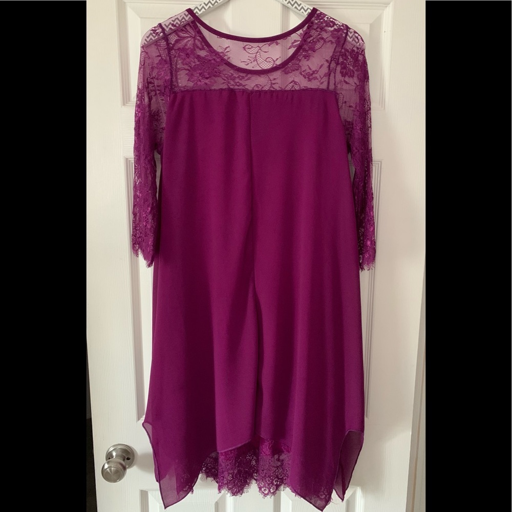 Lace multi-layer dress